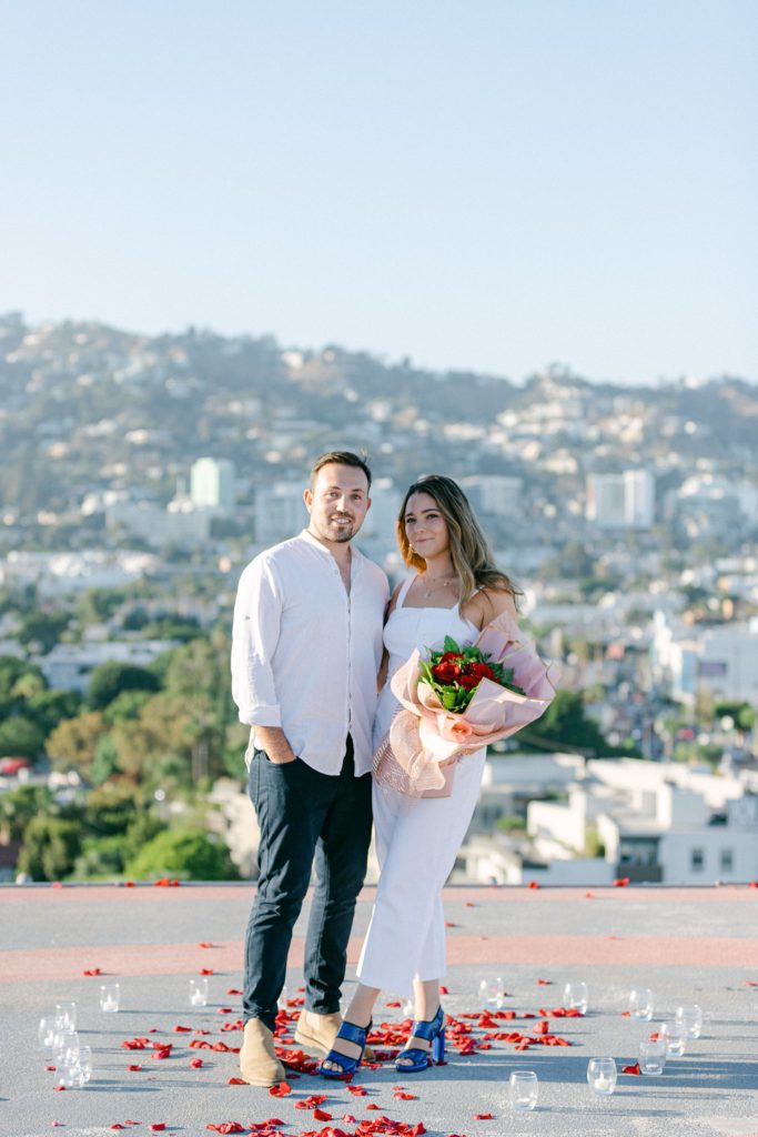 Rooftop proposal at Sofitel Los Angeles at Beverly Hills